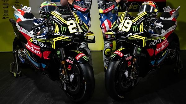 Une Ducati VR46 spécialement décorée à Austin