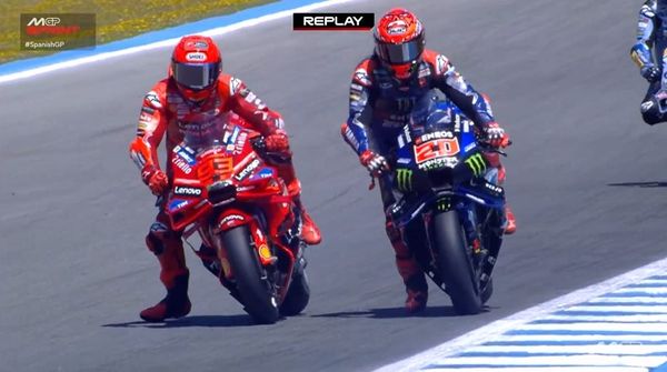 Jerez, Sprint MotoGP : Marquez domine, Quartararo tombé au combat