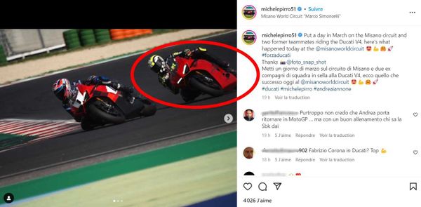 Iannone s'entraîne en Ducati, et si...