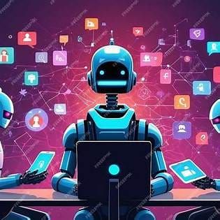 Digital deception at work—bots and trolls amplifying false narratives.