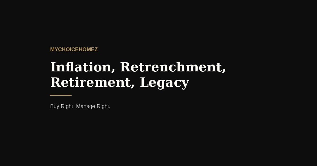 Inflation, Retrenchment, Retirement, Legacy