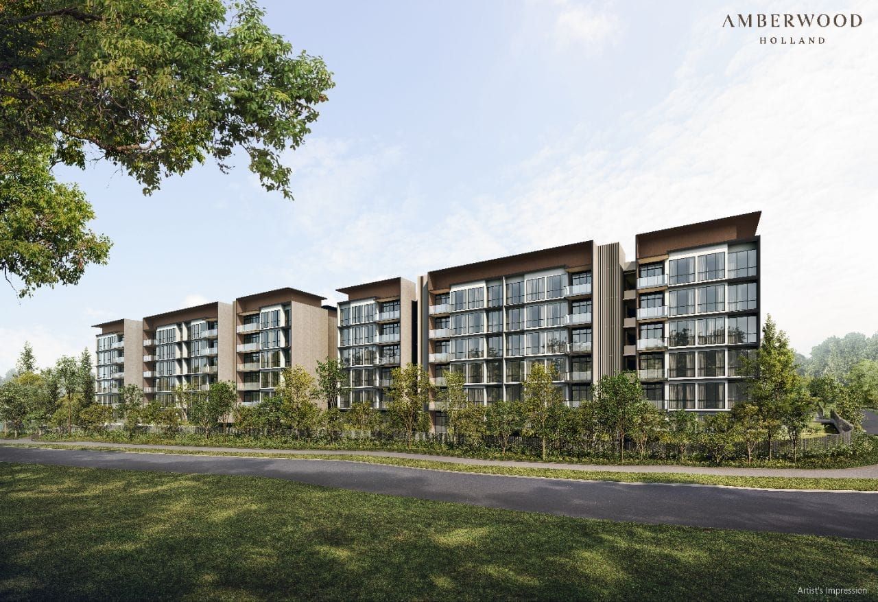 Amberwood at Holland — Sim Lian's 212-unit freehold development on Holland Road, District 10, previewing September 2026.