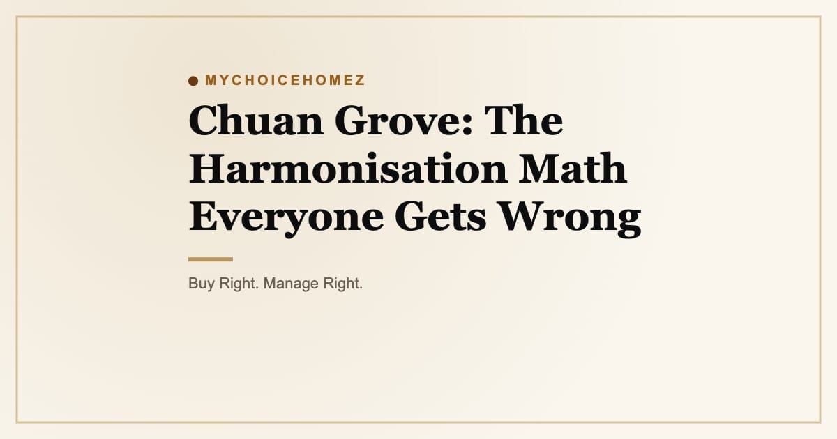 Cover graphic for 'Chuan Grove: The Harmonisation Math Everyone Gets Wrong' | MyChoiceHomez