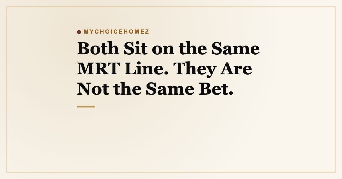 Cover graphic for 'Upper Thomson vs Lentor: Which Is the Smarter Buy in 2026?' | MyChoiceHomez