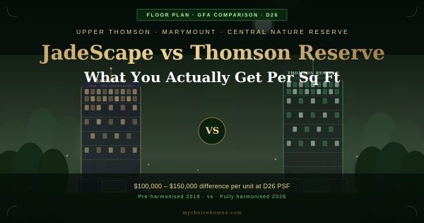 JadeScape vs Thomson Reserve: What You Actually Get Per Square Foot