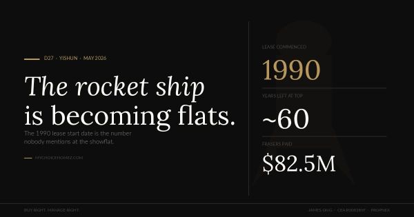 Yishun's Rocket Ship Is Becoming Flats. Do the Lease Maths Before You Queue.