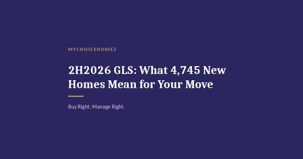2H2026 GLS: What 4,745 New Homes Mean for Your Move