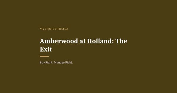 Amberwood: Who Buys A 212-Unit Freehold From You In 2033?
