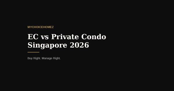 EC vs Private Condo Singapore 2026: The Honest Comparison