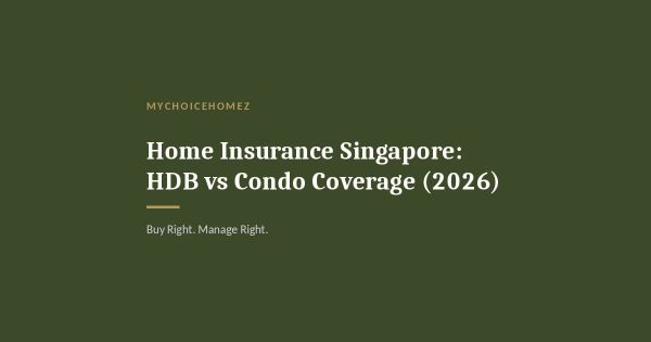Home Insurance Singapore: HDB vs Condo Coverage (2026)