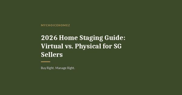 2026 Home Staging Guide: Virtual vs. Physical for SG Sellers