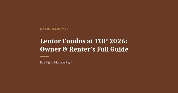 Lentor Condos at TOP 2026: Owner & Renter's Full Guide