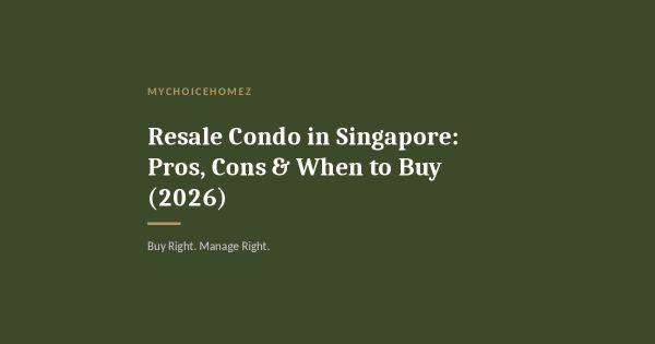 Resale Condo in Singapore: Pros, Cons & When to Buy (2026)