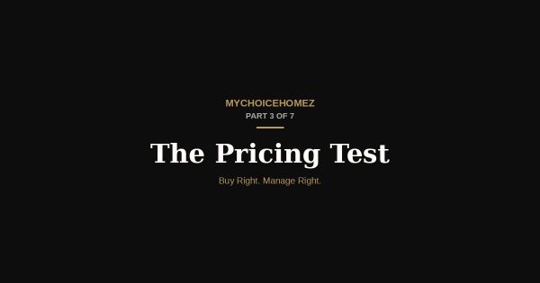 The Pricing Test — Thomson Reserve vs Dunearn House vs Lentor Gardens