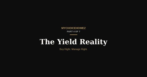 The Yield Reality — Thomson Reserve vs Dunearn House vs Lentor Gardens