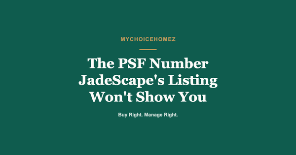 The PSF Number JadeScape's Listing Won't Show You