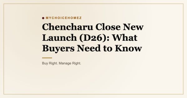 Chencharu Close New Launch (D26): What Buyers Need to Know