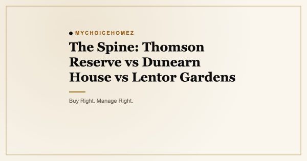 The Spine: Thomson Reserve vs Dunearn House vs Lentor Gardens