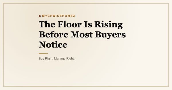 The Floor Is Rising Before Most Buyers Notice