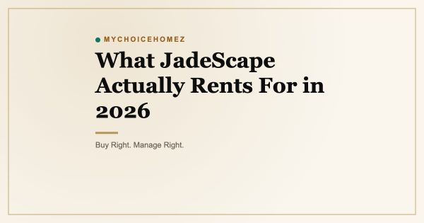What JadeScape Actually Rents For in 2026
