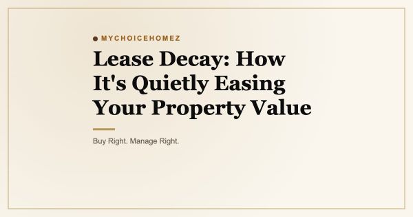 Lease Decay: How It's Quietly Easing Your Property Value