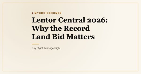 Lentor Central 2026: Why the Record Land Bid Matters