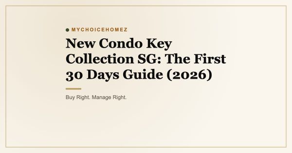 New Condo Key Collection SG: The First 30 Days Guide (2026)