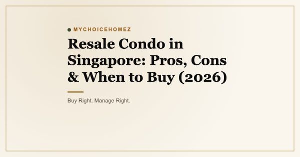 Resale Condo in Singapore: Pros, Cons & When to Buy (2026)