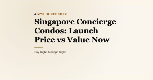 Singapore Concierge Condos: Launch Price vs Value Now