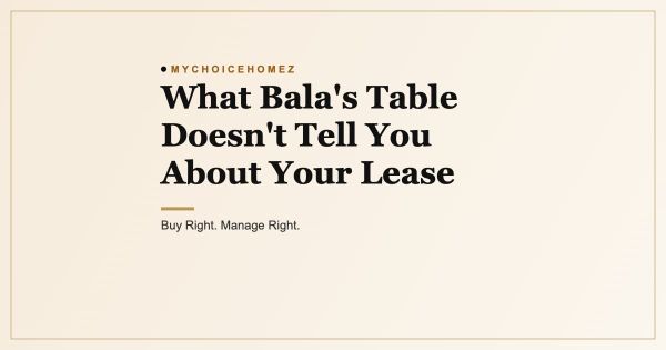 What Bala's Table Doesn't Tell You About Your Lease