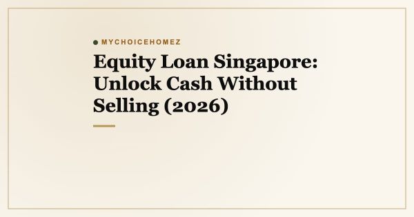Equity Loan Singapore: Unlock Cash Without Selling (2026)