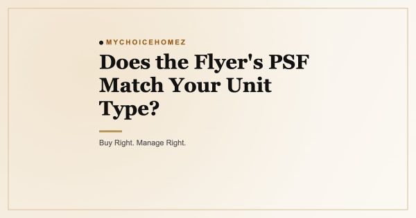 Does the Flyer's PSF Match Your Unit Type?