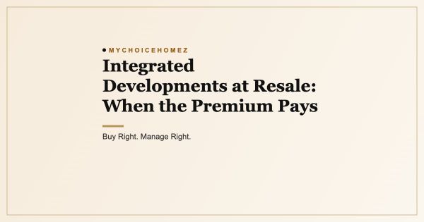 Integrated Developments at Resale: When the Premium Pays