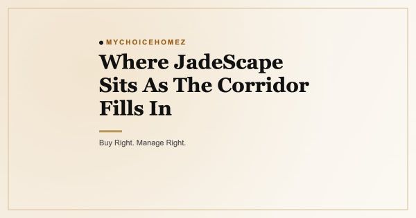 Where JadeScape Sits As The Corridor Fills In
