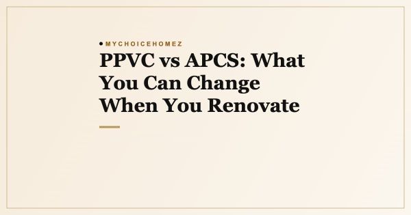 PPVC vs APCS: What You Can Change When You Renovate