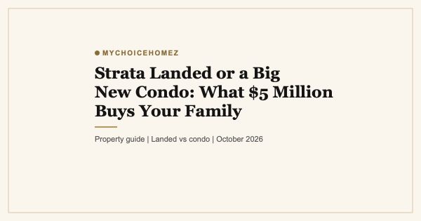 Strata Landed or a Big New Condo: What $5 Million Buys Your Family