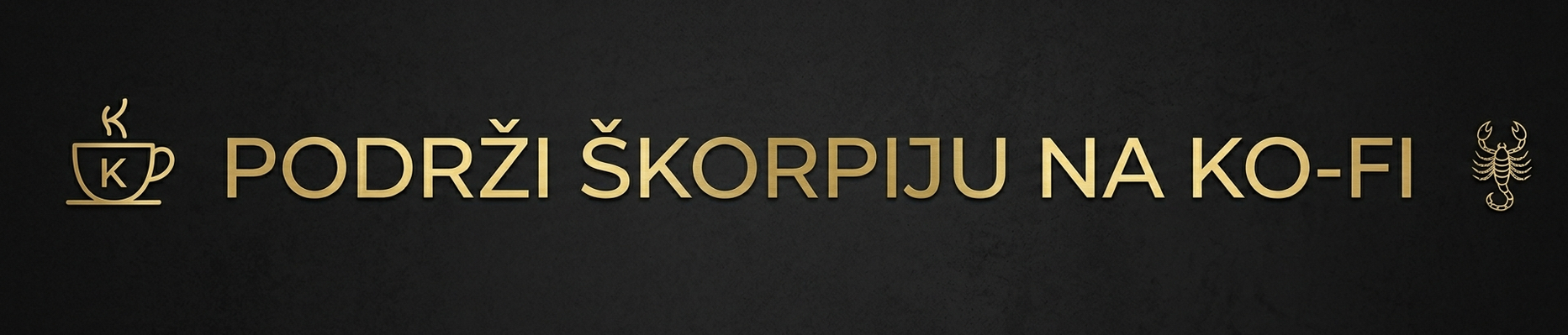 Podrži Škorpiju na Ko-fi stranici