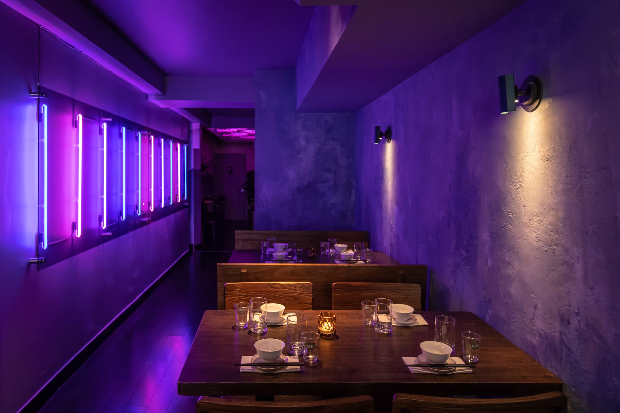 Interior of 886, a Taiwanese restaurant in New York's East Village. 