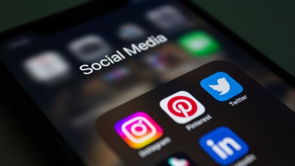 A smartphone screen displaying popular social media applications.