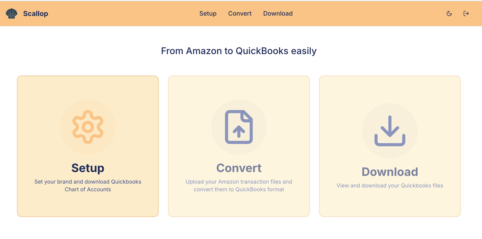 Scallop does bookkeeping for Amazon Sellers in 3 clicks