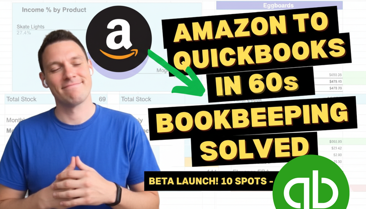 Amazon to Quickbooks integration with a simple tool that solves bookkeeping for Amazon sellers in 60 seconds