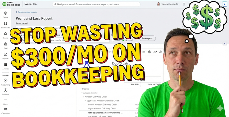 Bookkeeping for Amazon is simpler than you think. Don't waste money with accounting firms or A2X