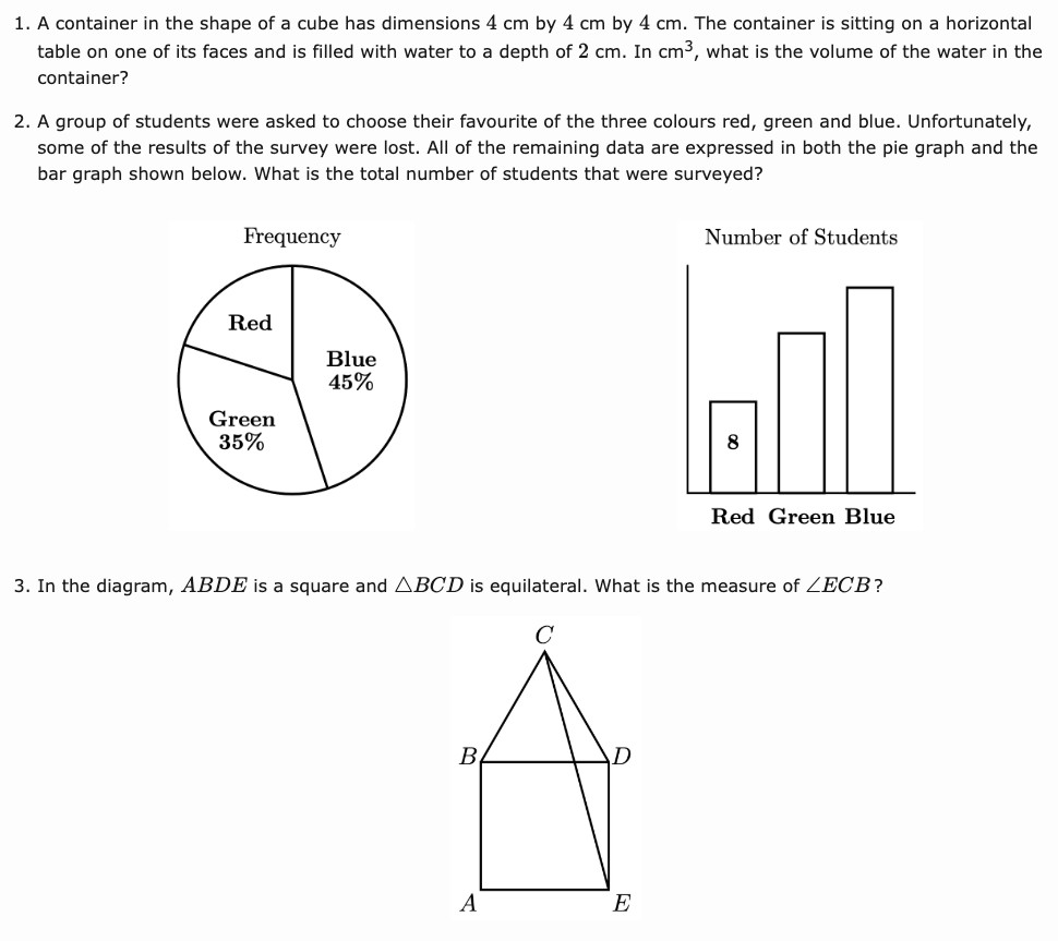 CIMC Contest 2024 Questions
