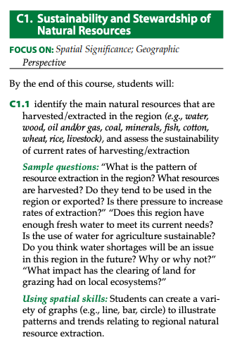 Grade 11 Regional Geography (CGD3M) Sample Questions