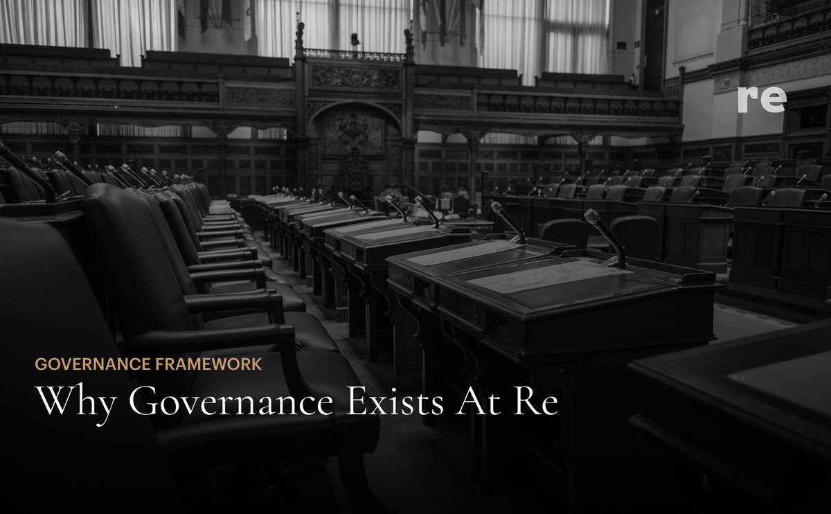 Why Governance Exists at Re