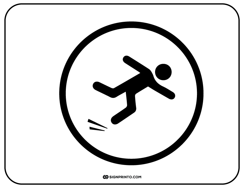 Slippery When Wet sign A4 size Preview