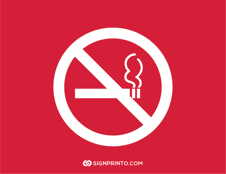 No Smoking Sign A4 size Preview