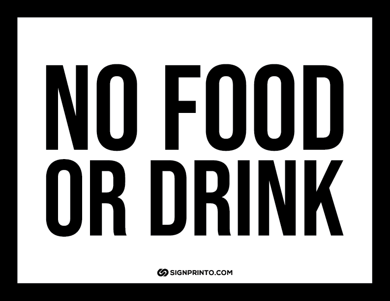 No Food Sign