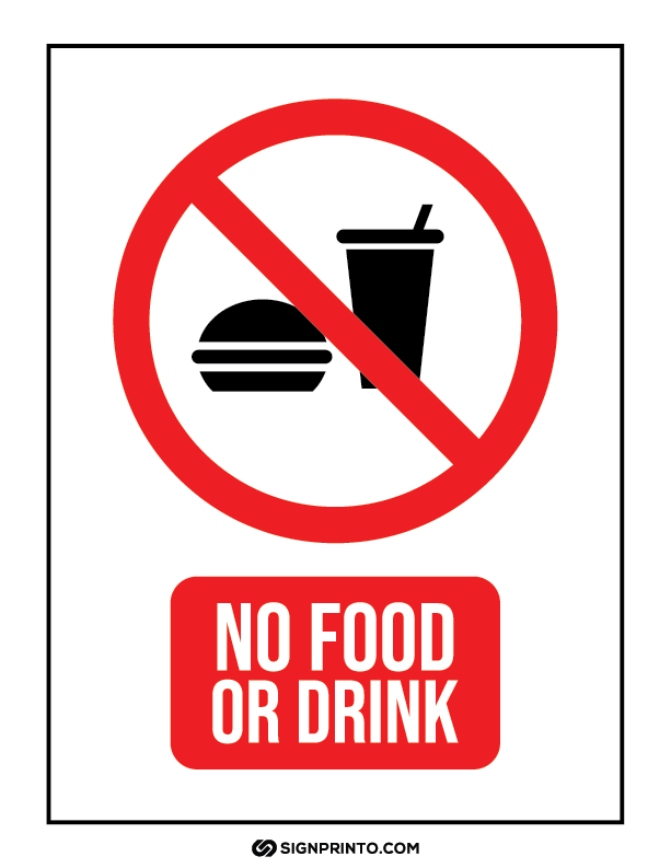 No Food Sign