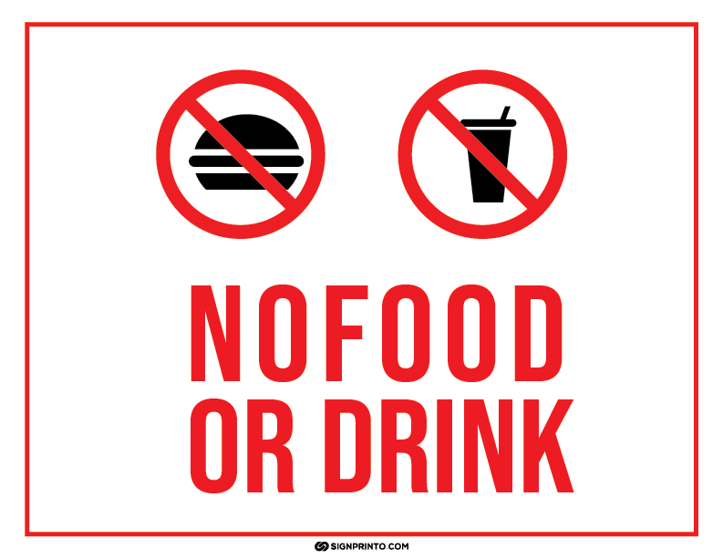 No Food Sign